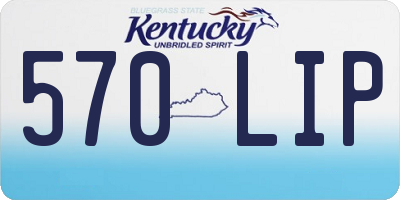 KY license plate 570LIP