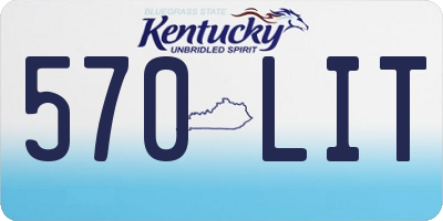 KY license plate 570LIT