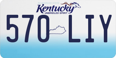 KY license plate 570LIY