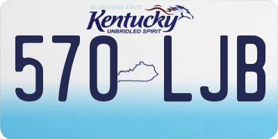 KY license plate 570LJB