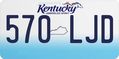 KY license plate 570LJD