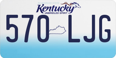 KY license plate 570LJG