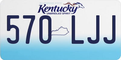 KY license plate 570LJJ