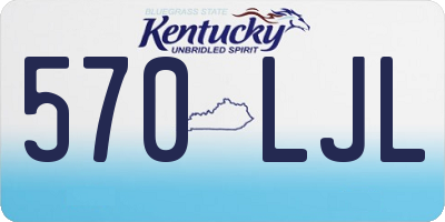 KY license plate 570LJL