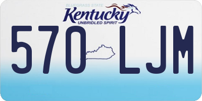 KY license plate 570LJM