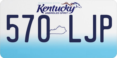 KY license plate 570LJP