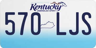 KY license plate 570LJS