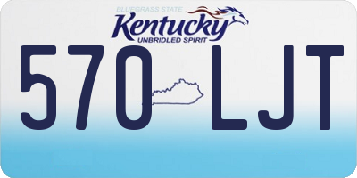 KY license plate 570LJT