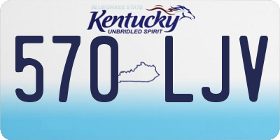 KY license plate 570LJV