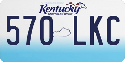 KY license plate 570LKC