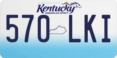 KY license plate 570LKI