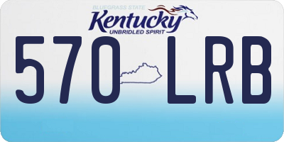 KY license plate 570LRB