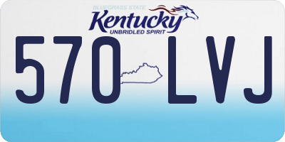 KY license plate 570LVJ