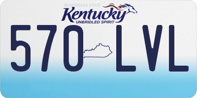 KY license plate 570LVL