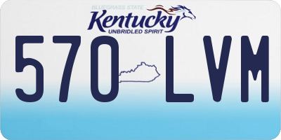 KY license plate 570LVM