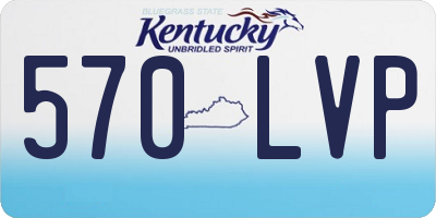 KY license plate 570LVP