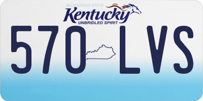 KY license plate 570LVS