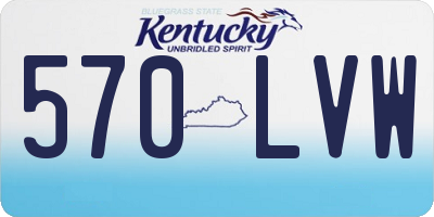 KY license plate 570LVW