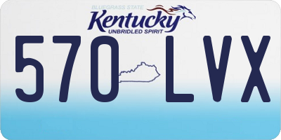 KY license plate 570LVX