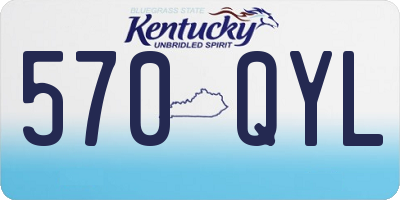 KY license plate 570QYL