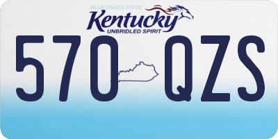 KY license plate 570QZS