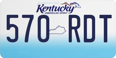 KY license plate 570RDT