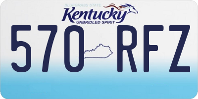 KY license plate 570RFZ