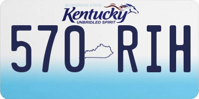 KY license plate 570RIH
