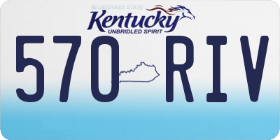 KY license plate 570RIV