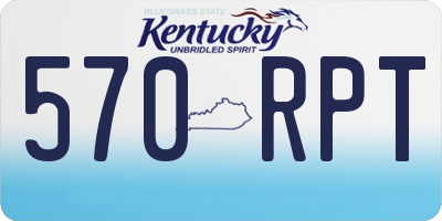 KY license plate 570RPT
