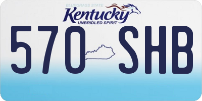 KY license plate 570SHB