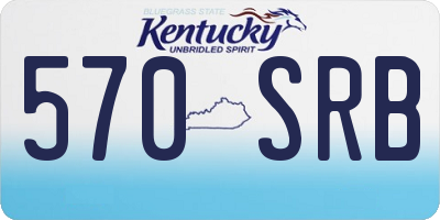 KY license plate 570SRB