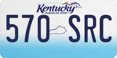 KY license plate 570SRC