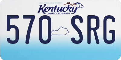 KY license plate 570SRG