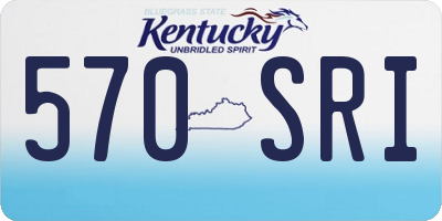 KY license plate 570SRI