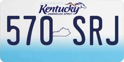 KY license plate 570SRJ