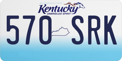 KY license plate 570SRK