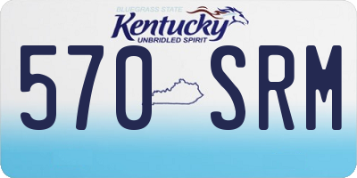 KY license plate 570SRM