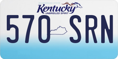 KY license plate 570SRN