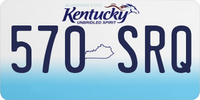 KY license plate 570SRQ