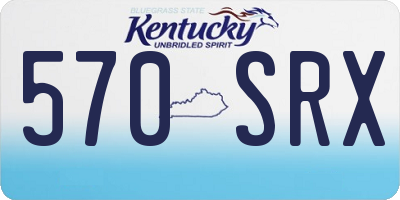 KY license plate 570SRX