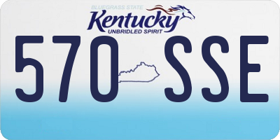 KY license plate 570SSE