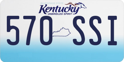 KY license plate 570SSI