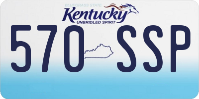 KY license plate 570SSP