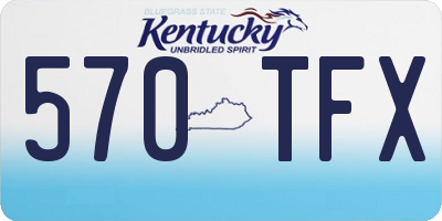 KY license plate 570TFX