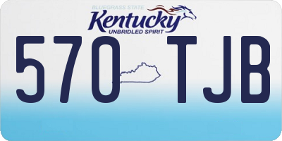 KY license plate 570TJB