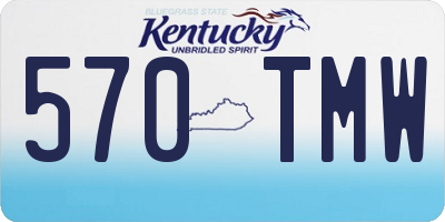 KY license plate 570TMW