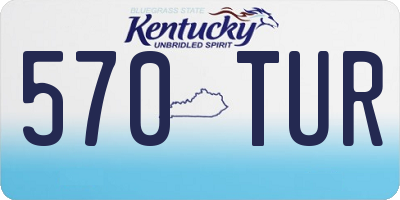 KY license plate 570TUR