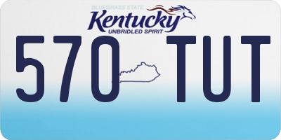 KY license plate 570TUT