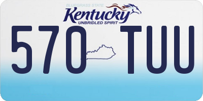KY license plate 570TUU